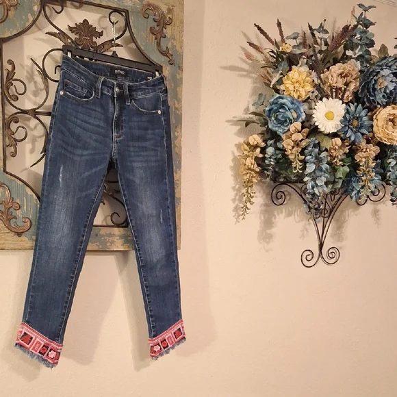 Buffalo David Bitton Blue Jeans with Red Accents. Excellent Condition Size 26 - Picture 8 of 13